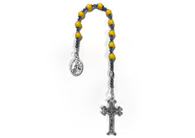 Yellow Preserved Flower Single Decade Rosary